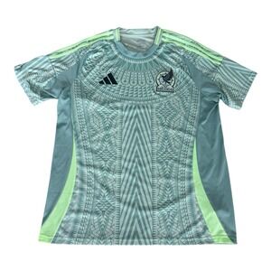 Adidas Mexico Jersey Copa America 2024 Men Size XL Short Sleeve Green Shirt
